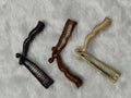 Long Wavy French Hair Barrette Clip | Minimal Glossy Hair Clip for Women