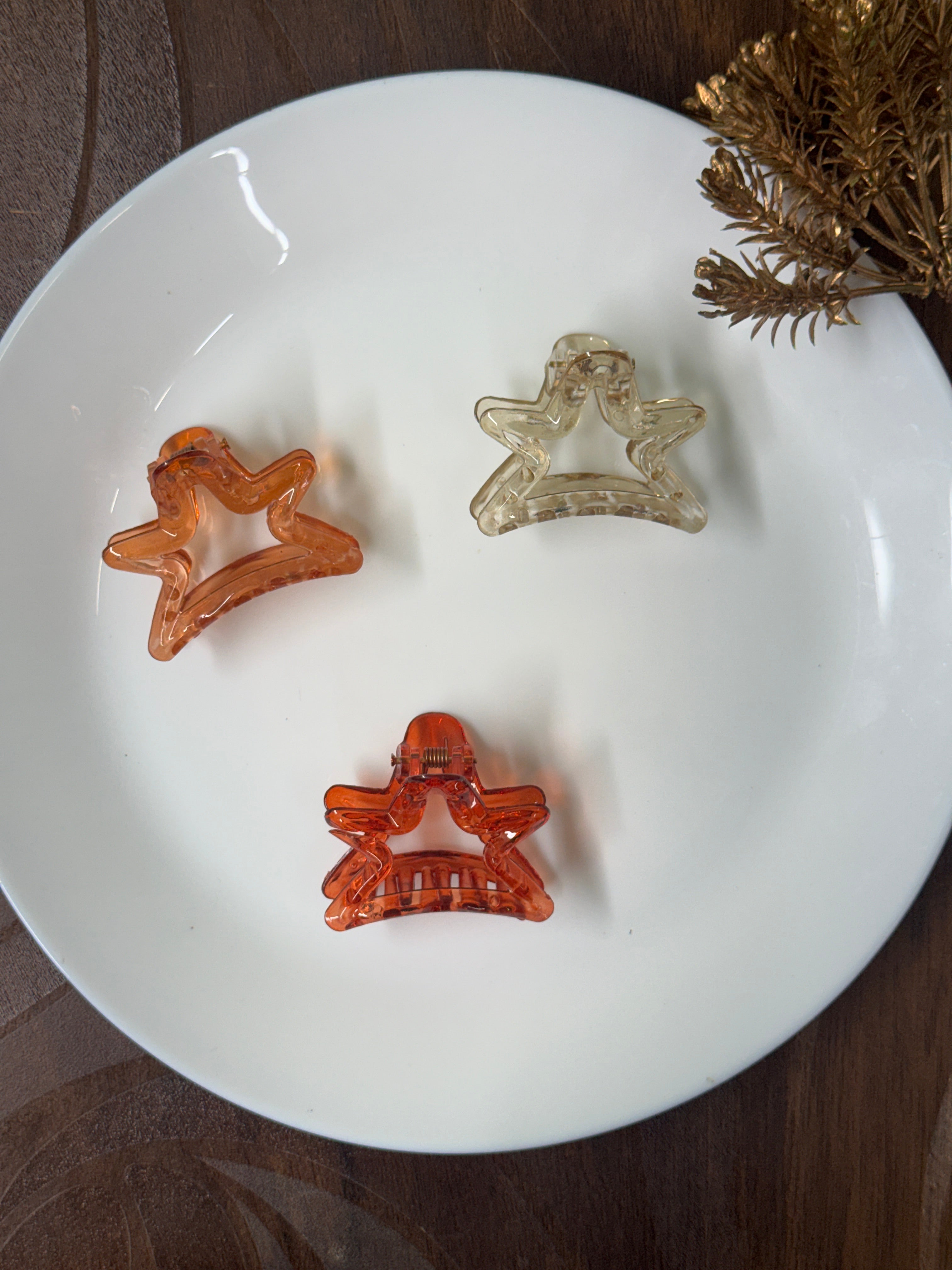 Stellar Star Hair Claw Clip | Korean Transparent Acrylic Hair Clip