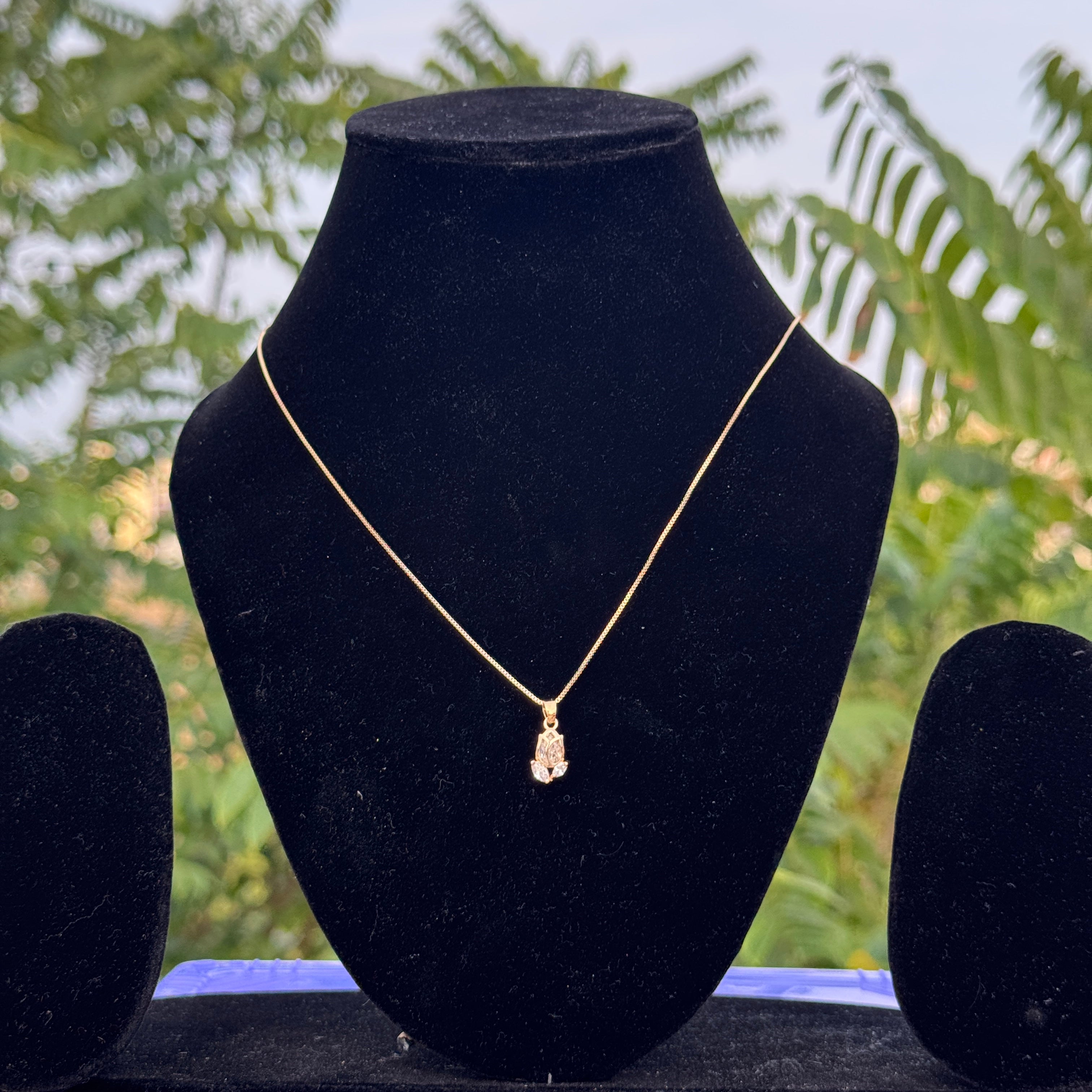 The "Lotus Bloom" Anti-Tarnish Necklace