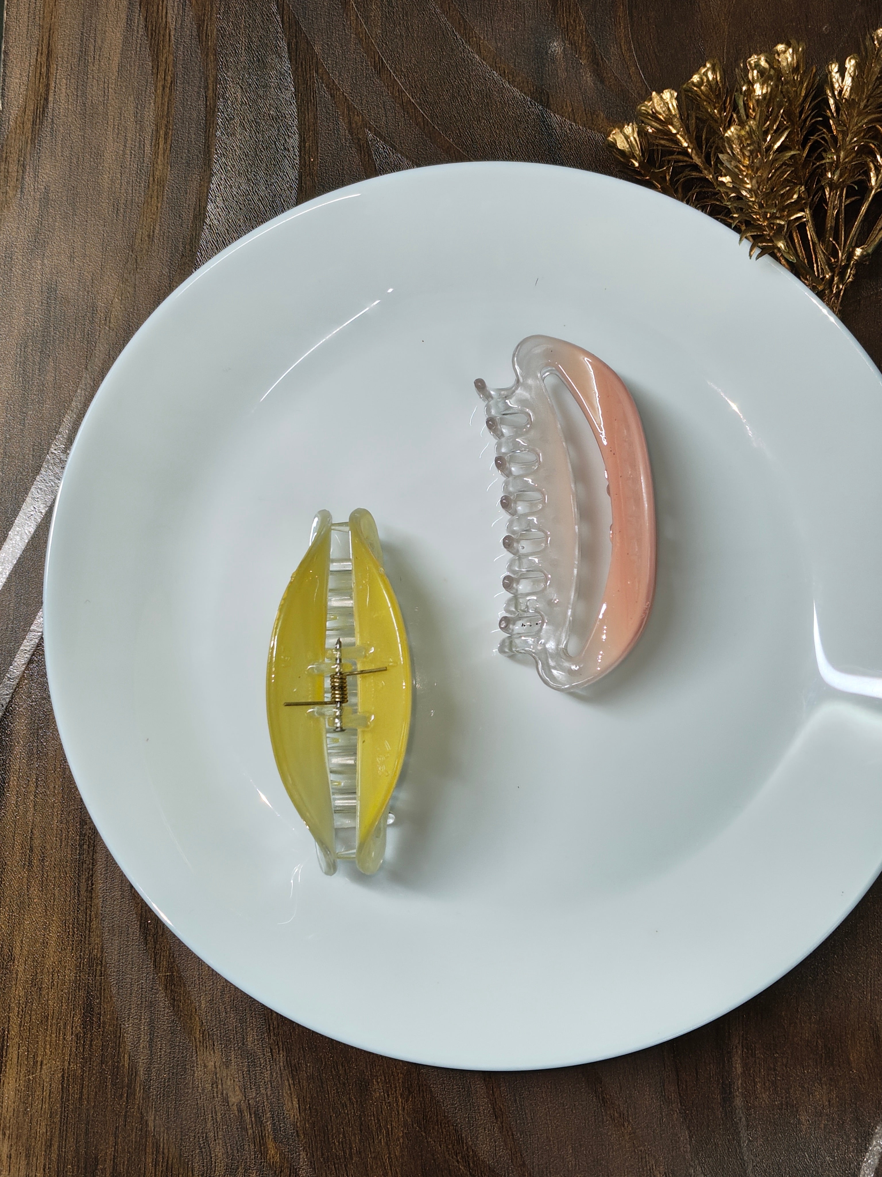 Aurora Crescent Hair Claw Clip | Korean Acrylic Banana Hair Clip