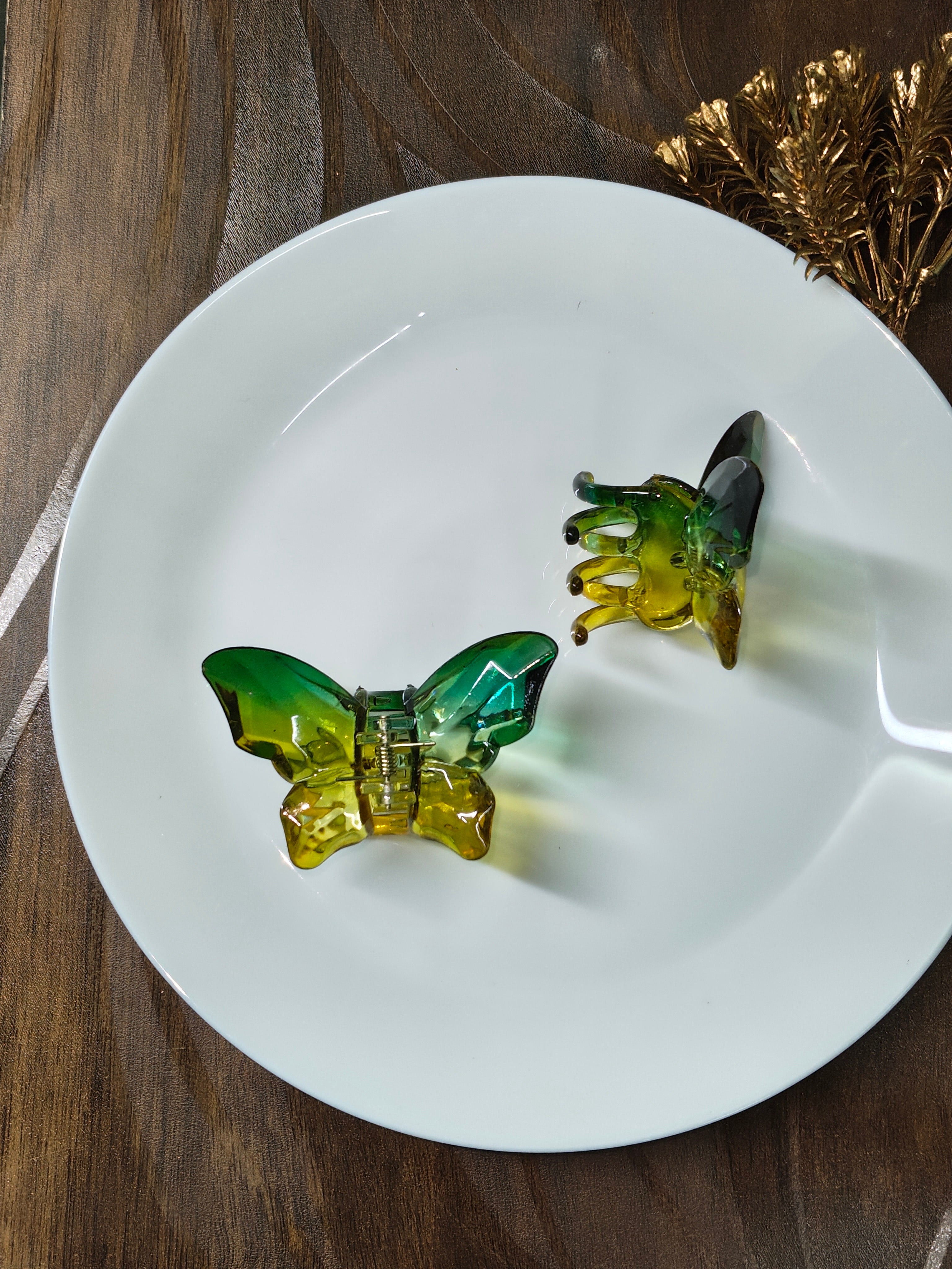 Crystal Butterfly Hair Claw Clip