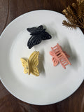 Butterfly Silhouette Claw Clip | Matte Minimal Hair Clutch for Women & Girls