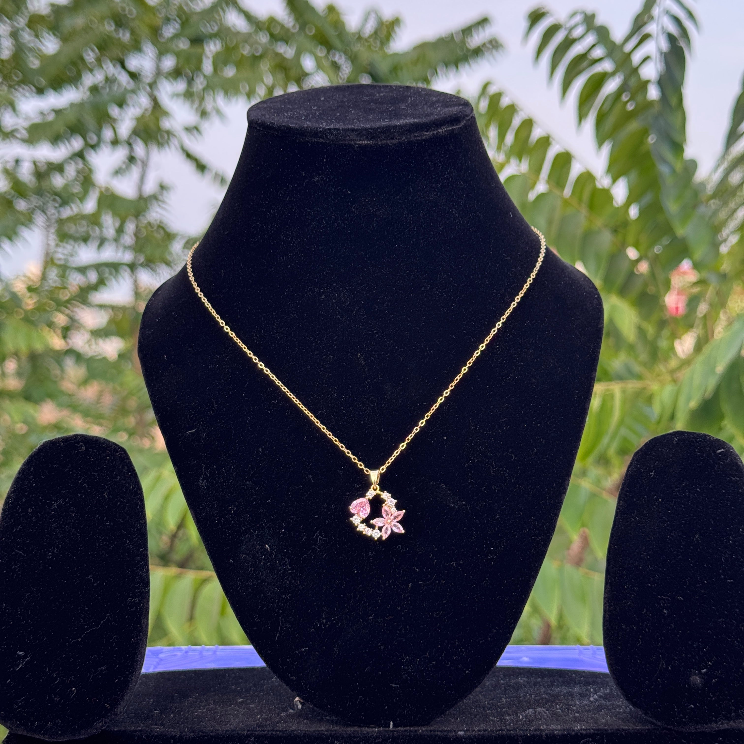 The "Pink Blossom" Anti-Tarnish Necklace