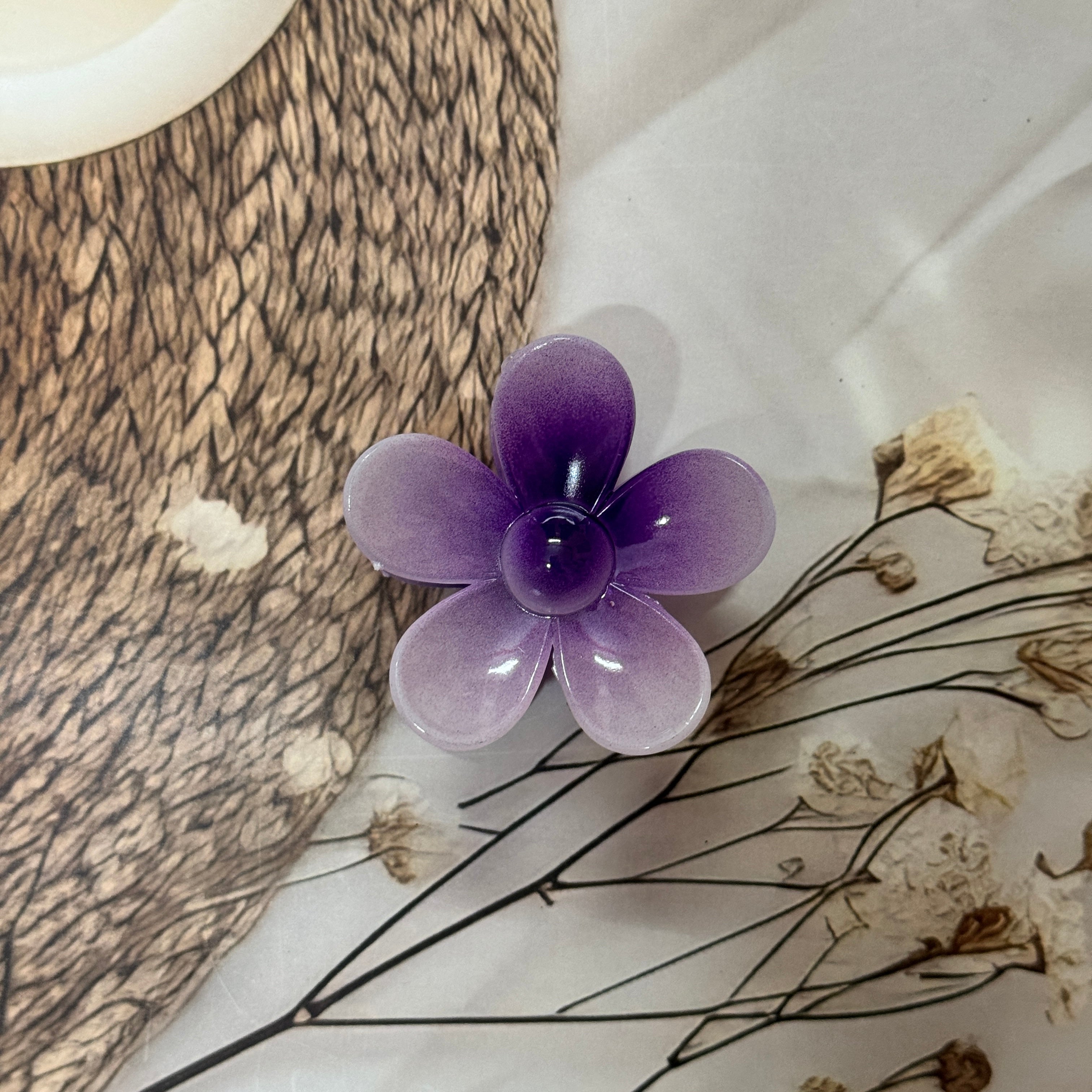 Blossom Pearl Flower Hair Claw Clip