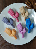 Bloom Bud Floral Hair Claw Clip | Matte Tulip Hair Clip for Women & Girls