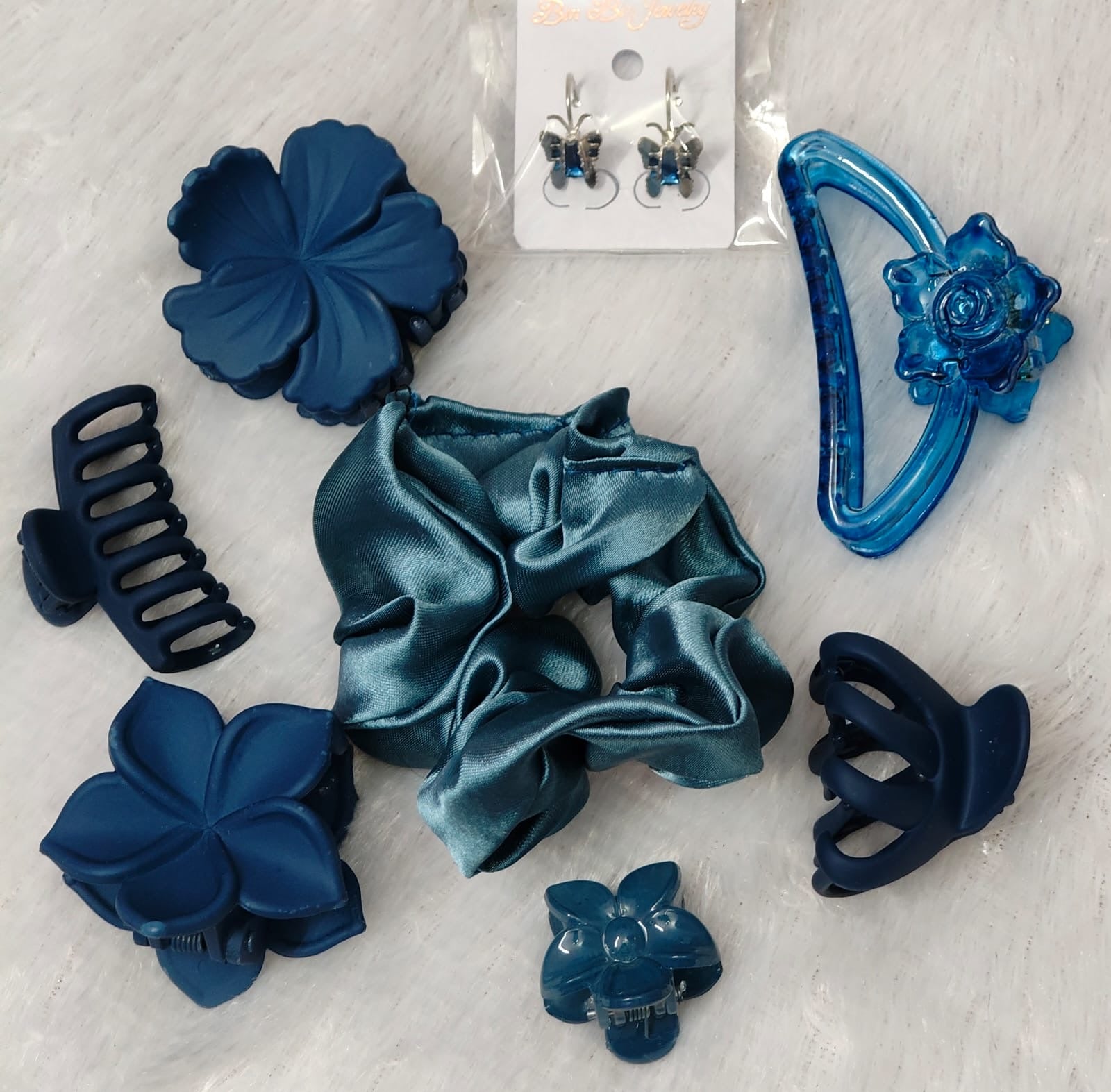 Midnight Bloom Hair Accessories Combo | Combo Set for Women & Girls