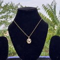 The "Pearl Rose Blossom" Anti-Tarnish Oval Necklace