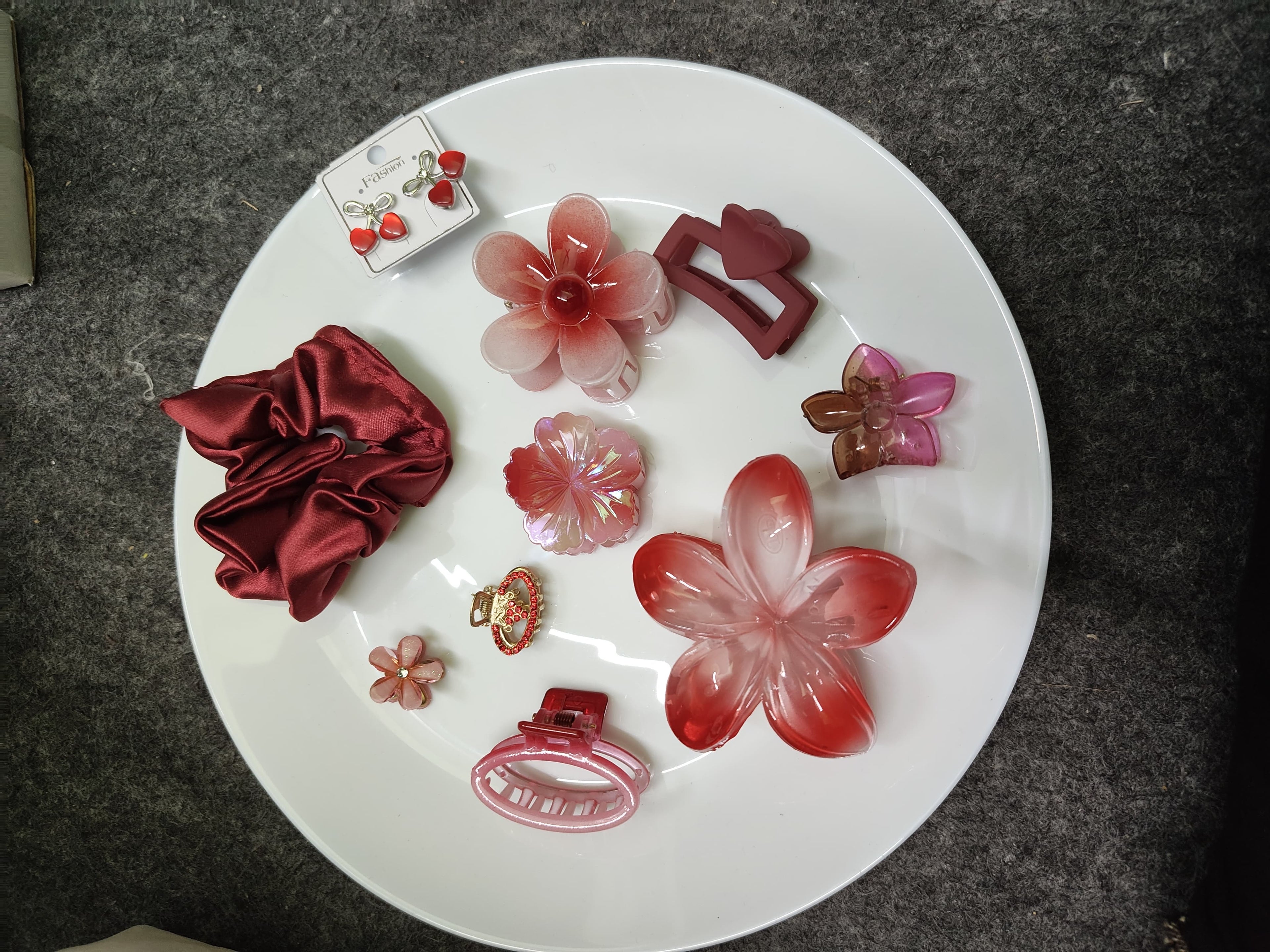 Blush Bloom Hair Accessories Combo | Combo Gift Set for Women & Girls
