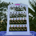 Open Heart Drop Earrings