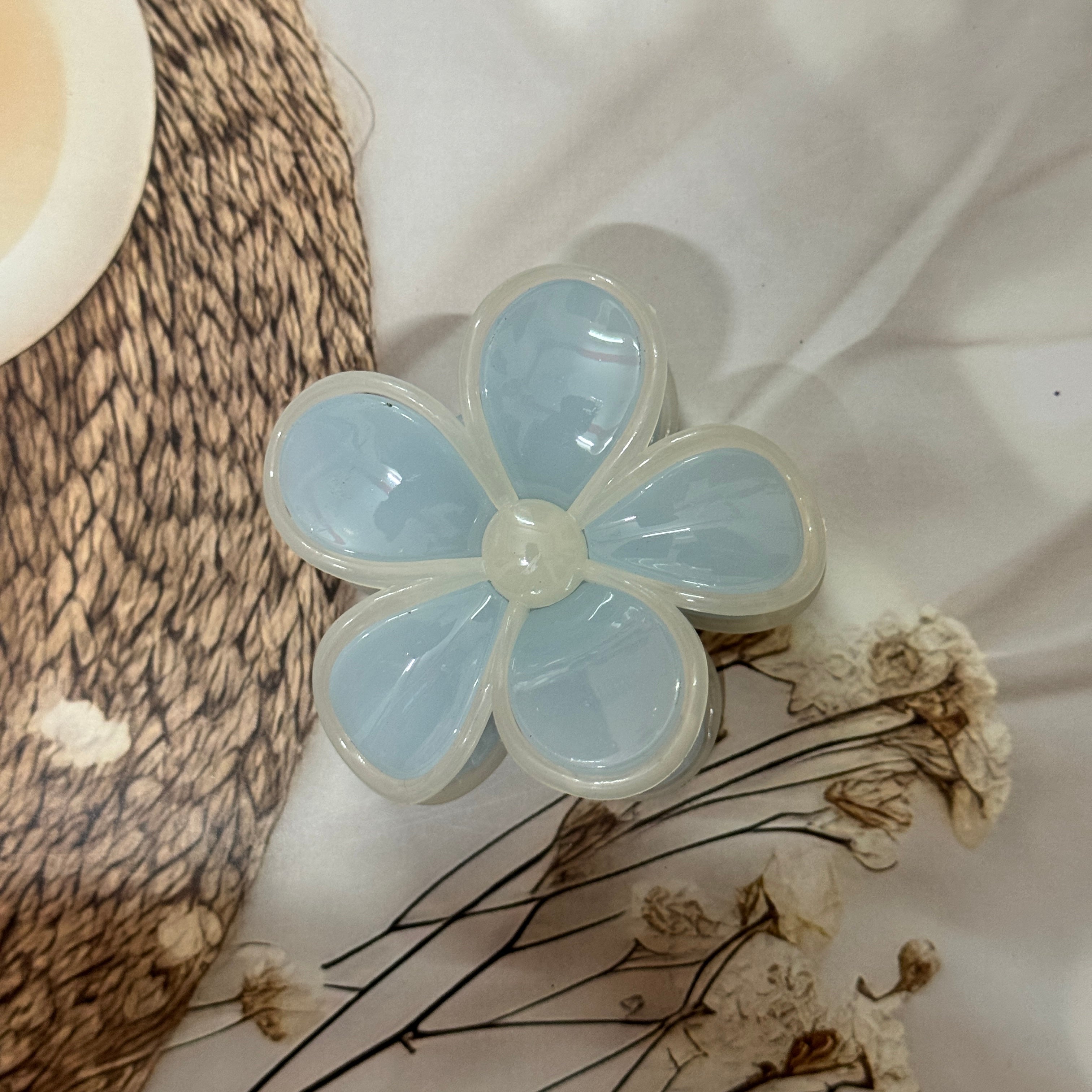 Bloom Opal Flower Hair Claw Clip