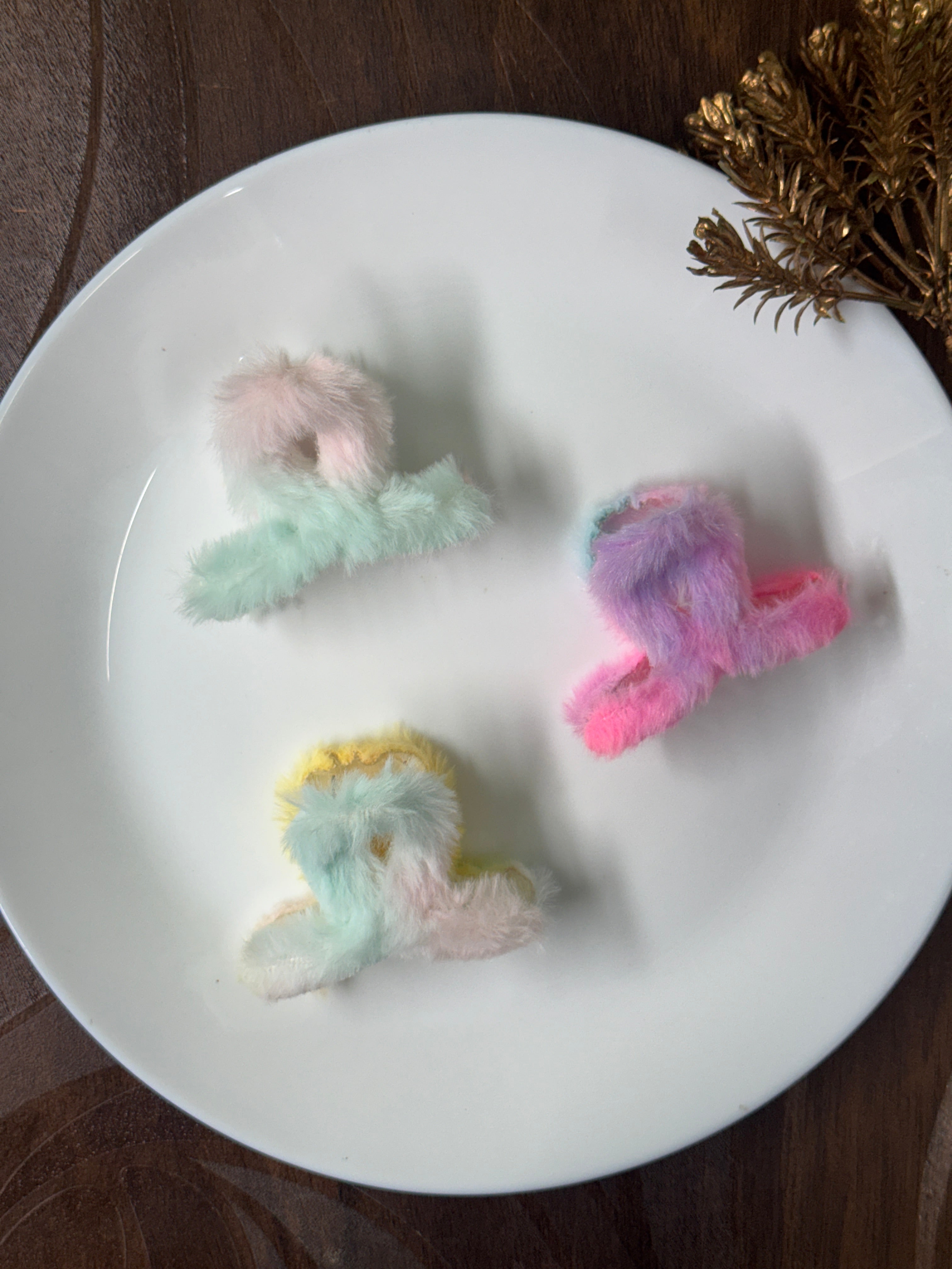 Cloud Puff Faux Fur Hair Claw Clip (dispatch based on color availability)