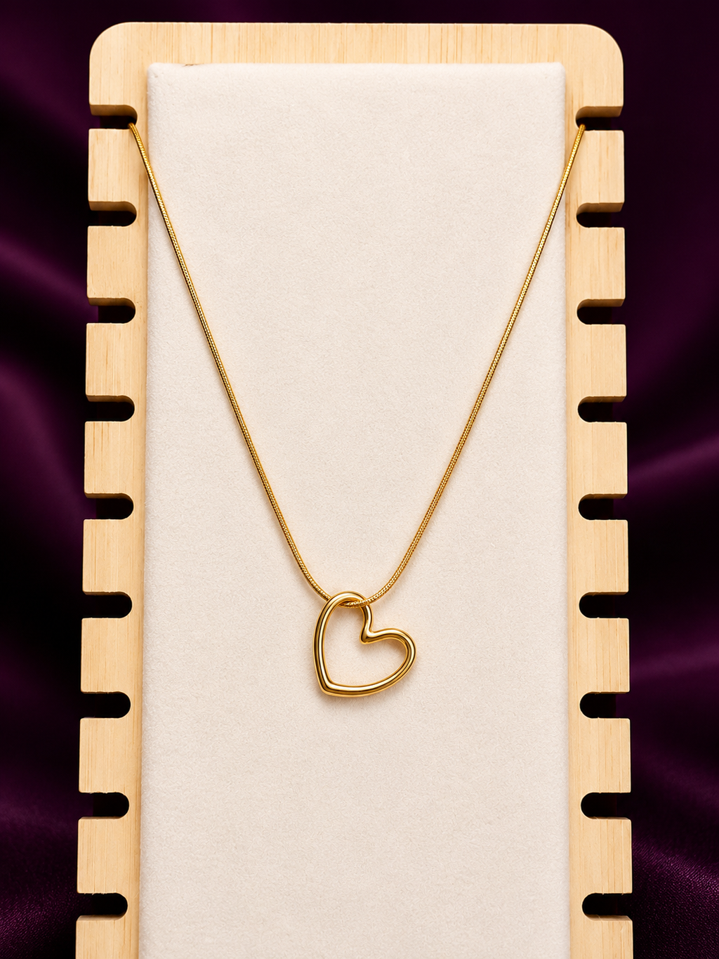 Anti-Tarnish Minimalist Heart Pendant Necklace