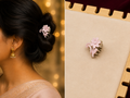 Matte Floral Claw Clips