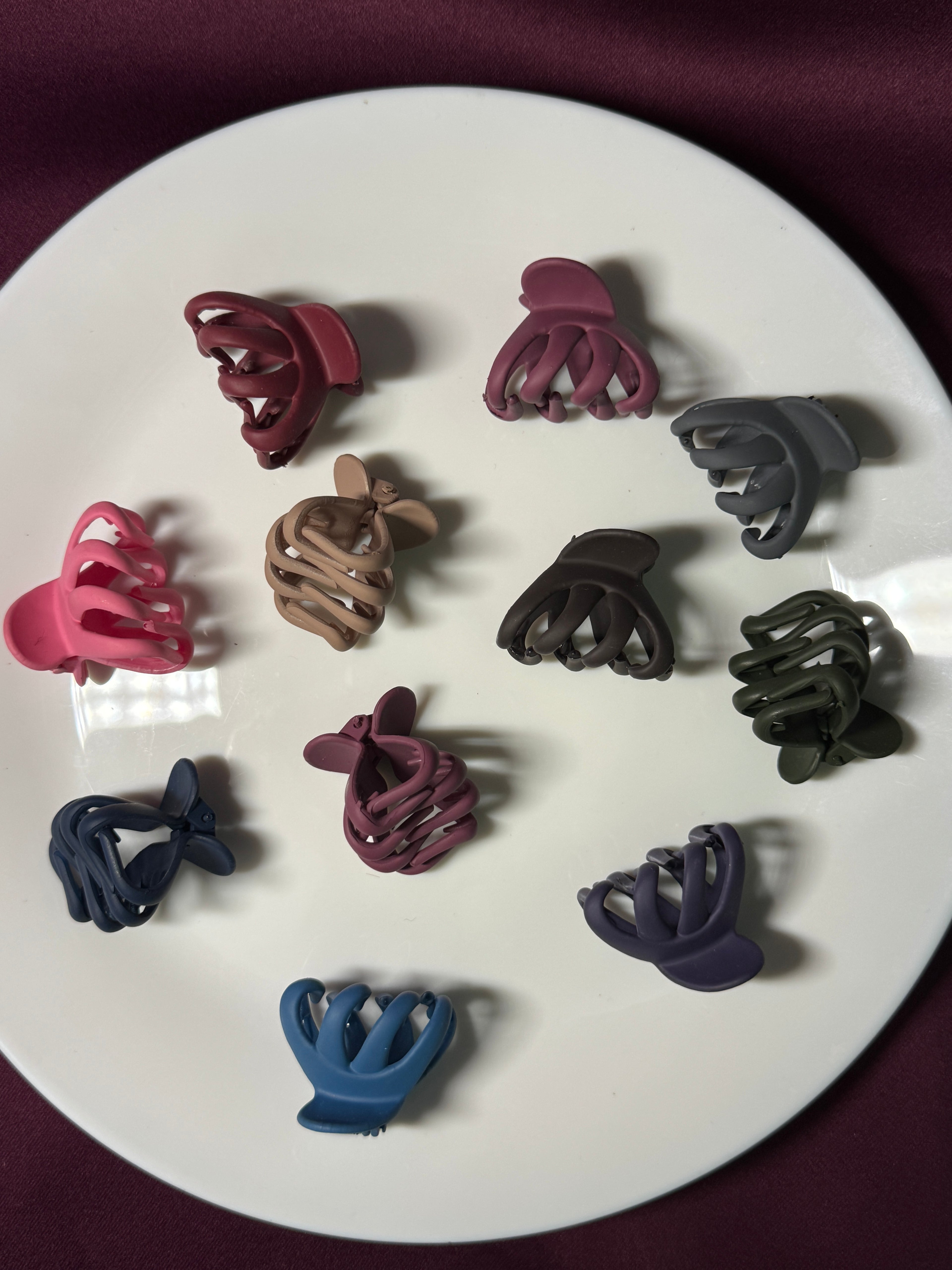 Matte Mini Claw Hair Clips for Women & Girls | Everyday Hair Accessories