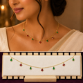 Anti-Tarnish Floating Crystal Charm Necklace