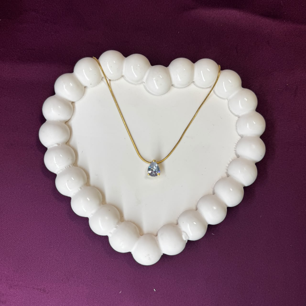 The Solitaire Teardrop Necklace